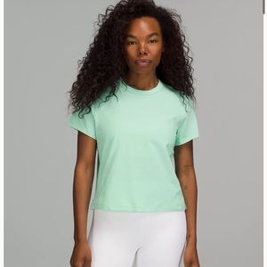 Lululemon Classic-Fit Cotton-Blend T-Shirt (color wild mint)